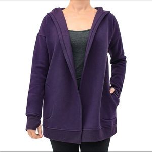 Active Life Open Yoga Jacket With Thumb Holes